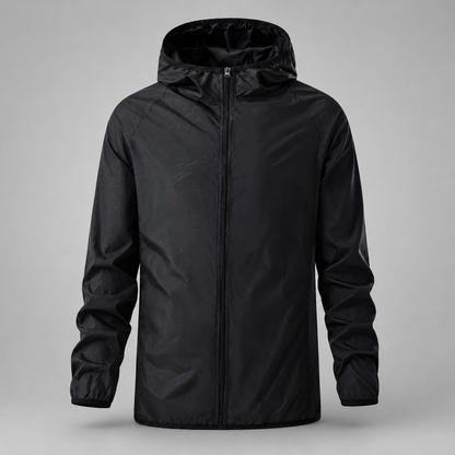 AeroShield Leichte Kapuzen-Windjacke