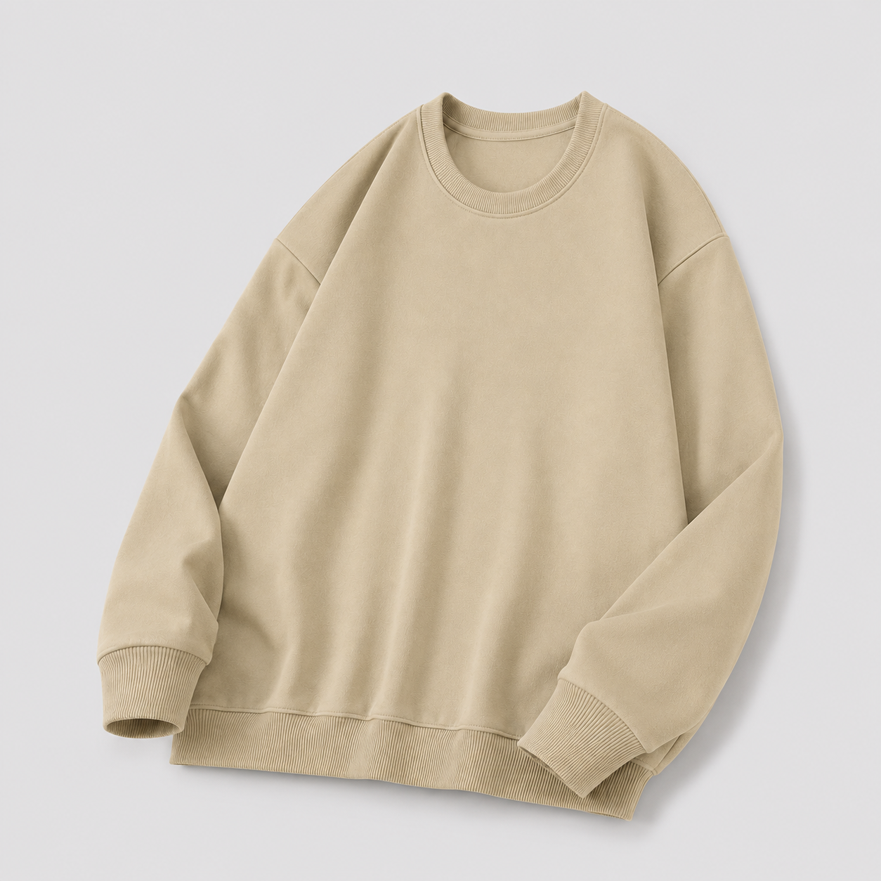 Sandstone Sweatshirt mit Rundhalsausschnitt und lockerer Passform