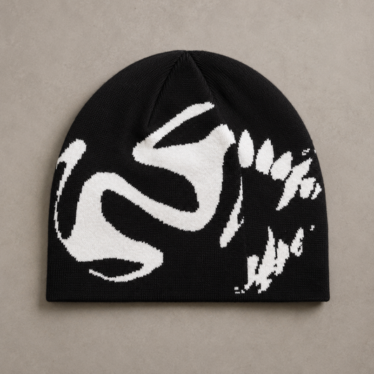 Urban Ink Strickmütze mit Grafikdesign