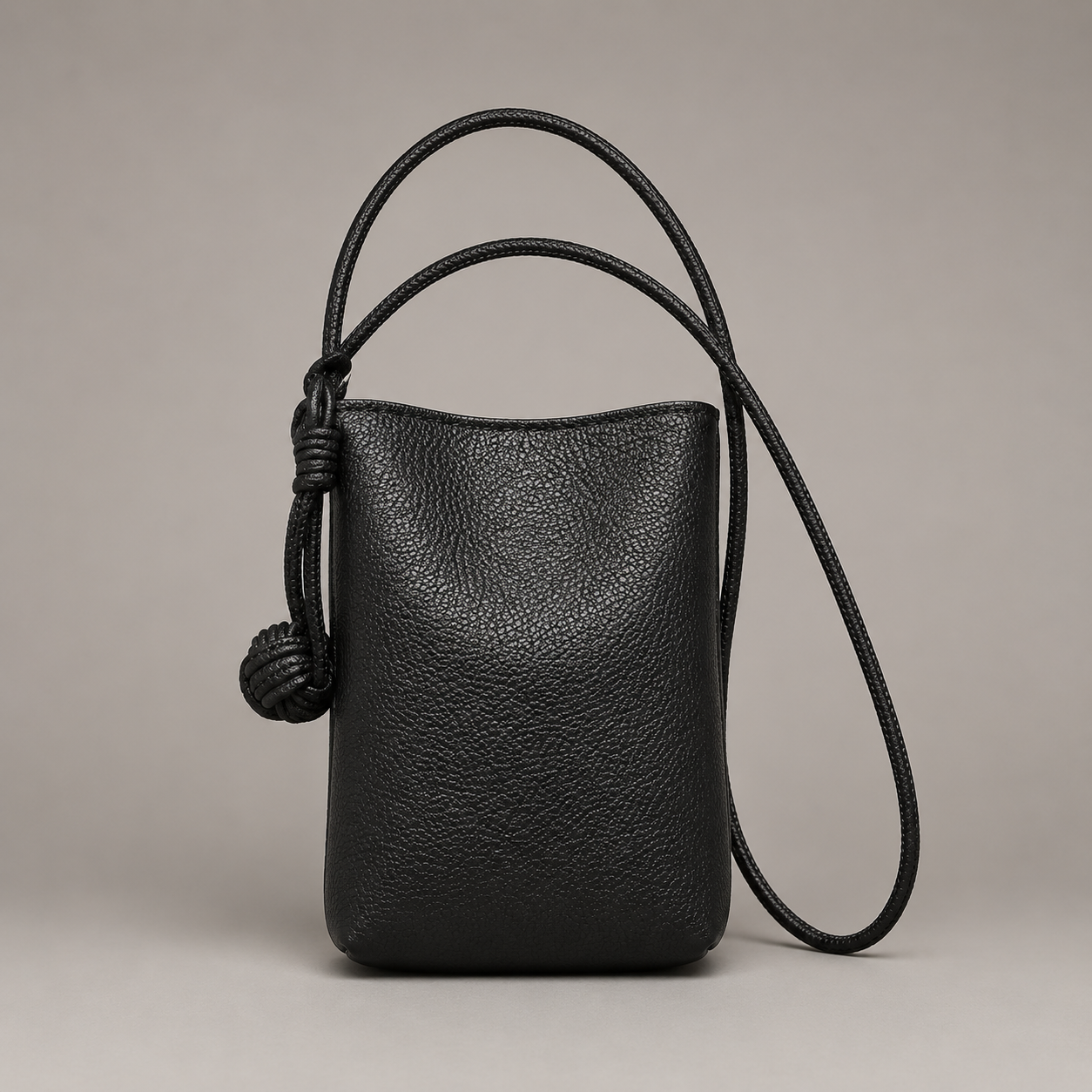 Noir Knot Mini-Crossbody-Tasche