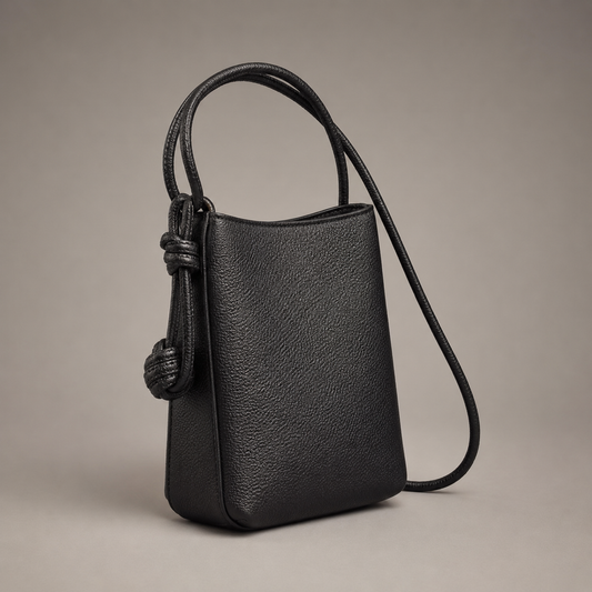 Noir Knot Mini-Crossbody-Tasche
