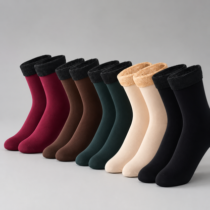 CozyTherm Socken-Set mit Fleecefutter