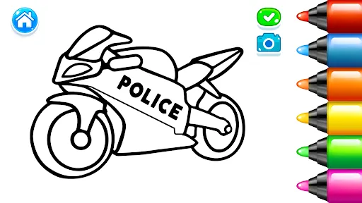 Gameplay screenshot 1 from Kids Coloring Pages For Boys - Educational game