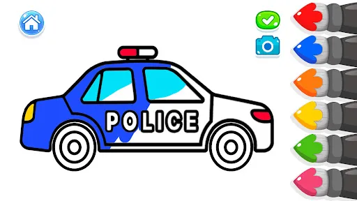 Gameplay screenshot 4 from Kids Coloring Pages For Boys - Educational game